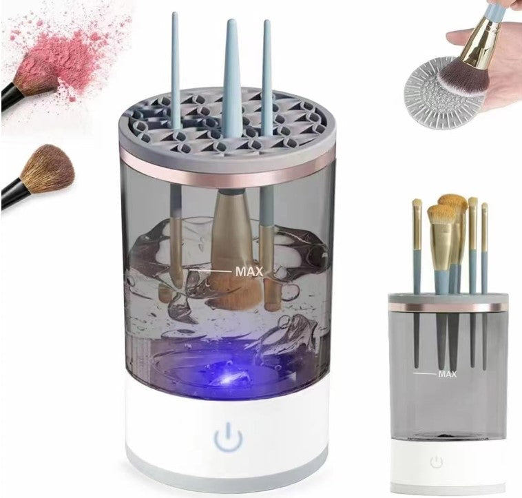 Limpiador de brochas de maquillaje eléctrico