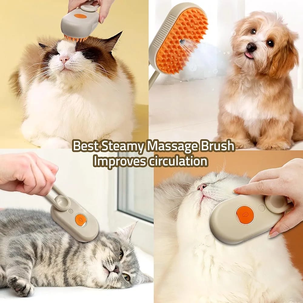 Cepillo de Mascotas de Vapor