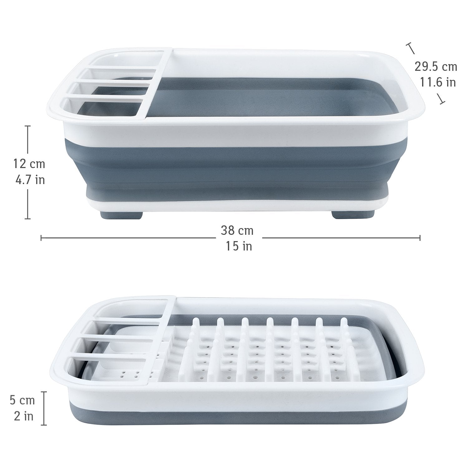 Escurridor De Platos Plegable Organizado