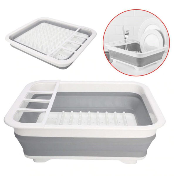 Escurridor De Platos Plegable Organizado