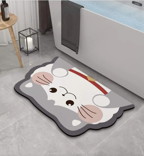 Tapete absorbente gato para baño hogar