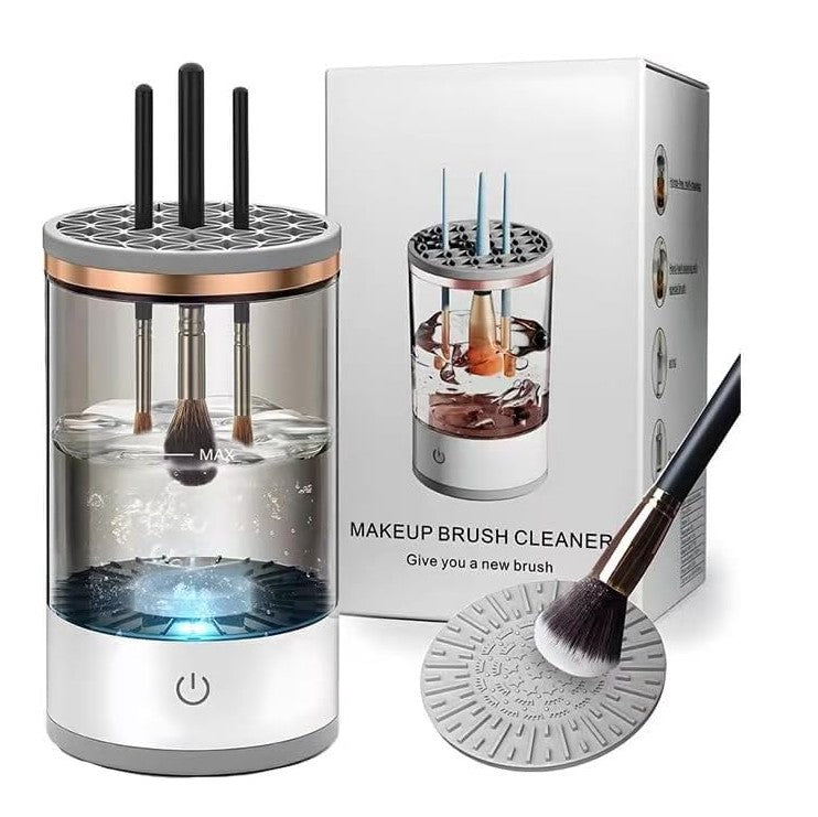 Limpiador de brochas de maquillaje eléctrico