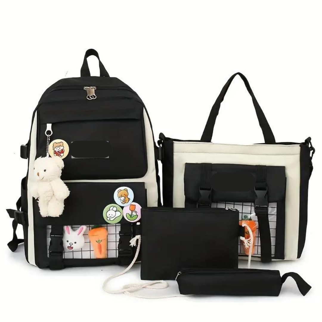 Bolso oso 5 piezas kawaii