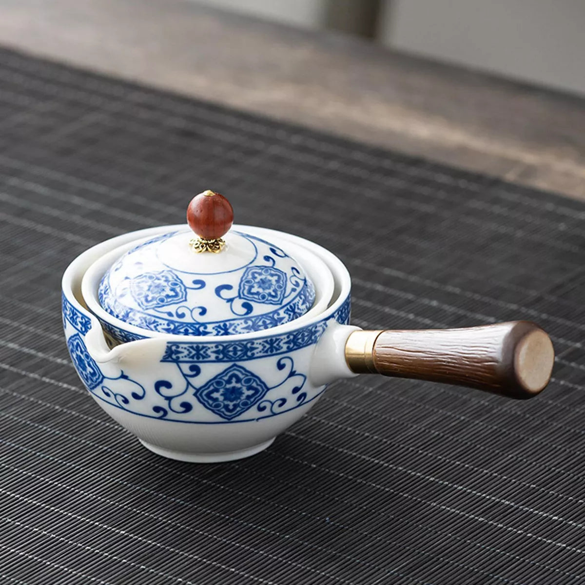 Tazas De Té De Cerámica De mano Giratoria De 360°