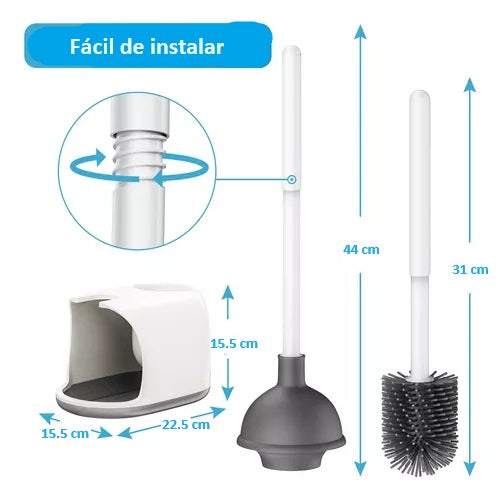 Juego De Cepillo De Inodoro Y Mbolo
