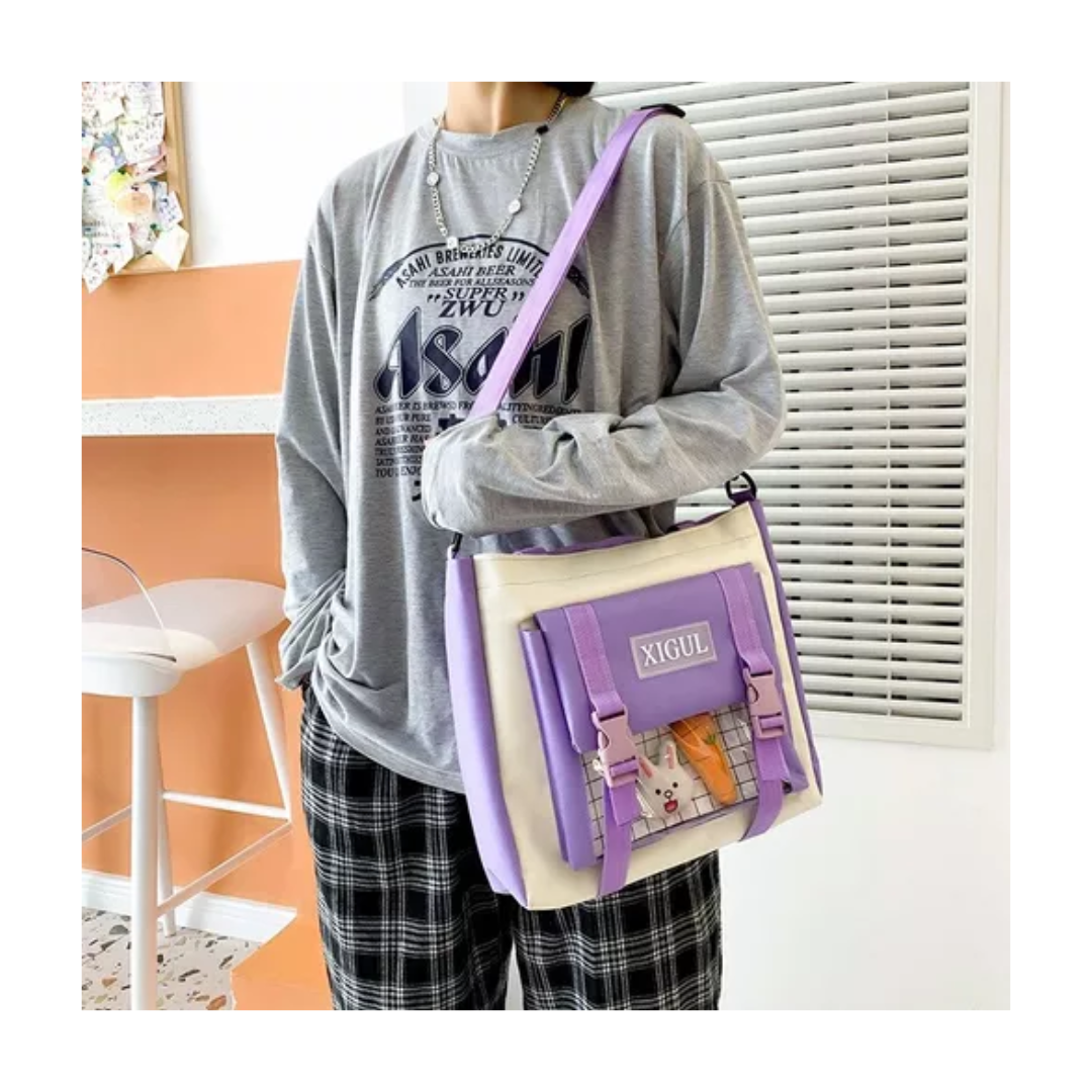 Bolso oso 5 piezas kawaii