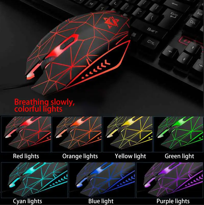 Combo Gamer Teclado + Mouse + Auriculares