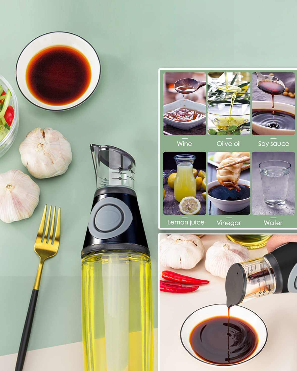 Dispensador aceite vinagre cocina