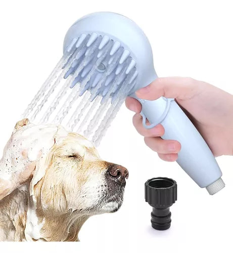 Ducha Mascotas 2en1 Cepillo Dispensador