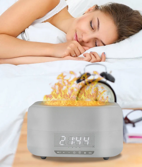 Humidificador Con Parlante Reloj Ms 030
