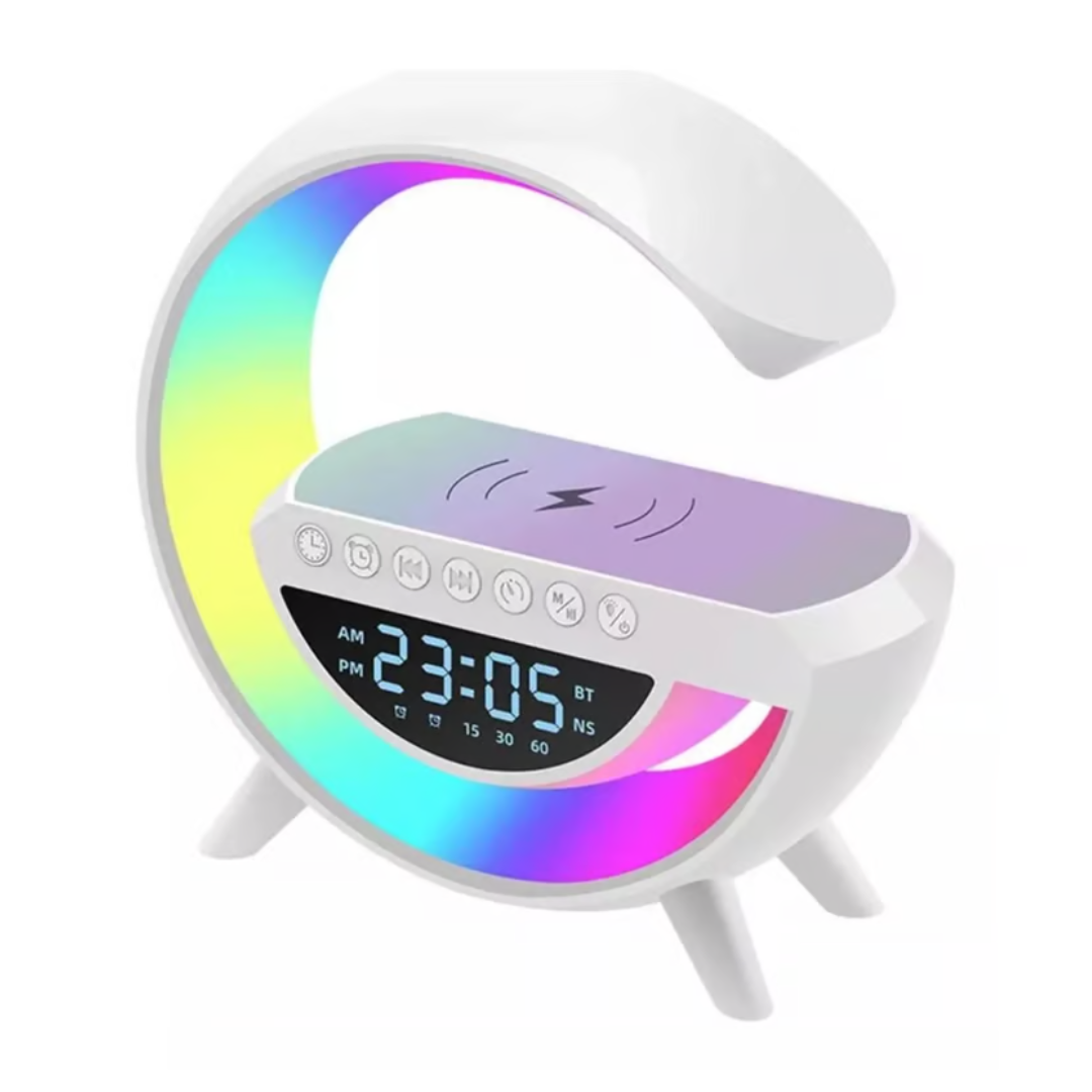 Lampara Parlante G Mesa Luz Led Carga