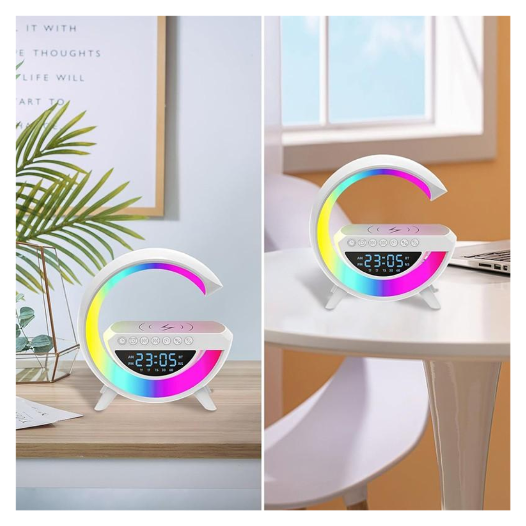 Lampara Parlante G Mesa Luz Led Carga