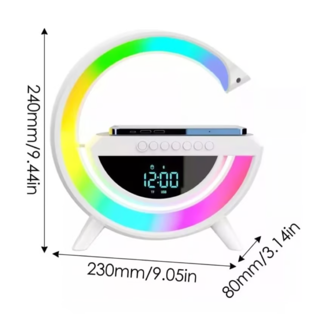 Lampara Parlante G Mesa Luz Led Carga