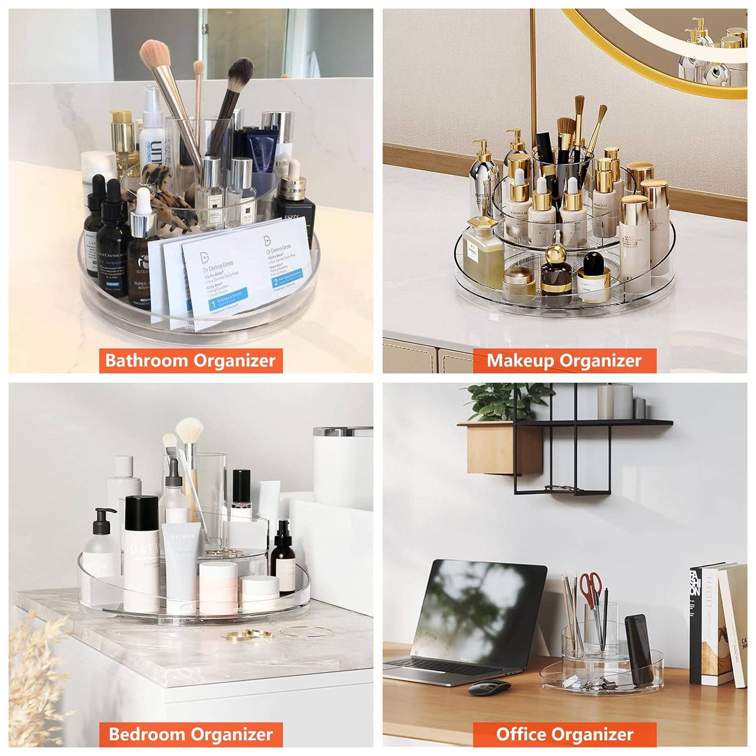Organizador maquillaje giratorio