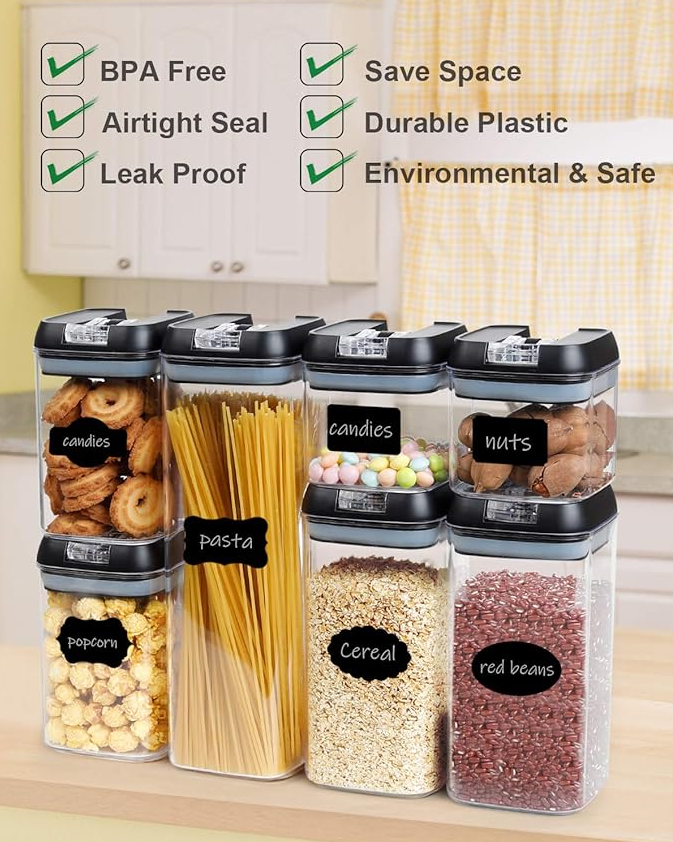 Set Organizador De Granos Para Cocina 7 Pcs