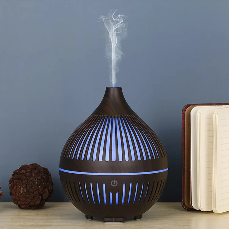 Humidificador Madera Lineas