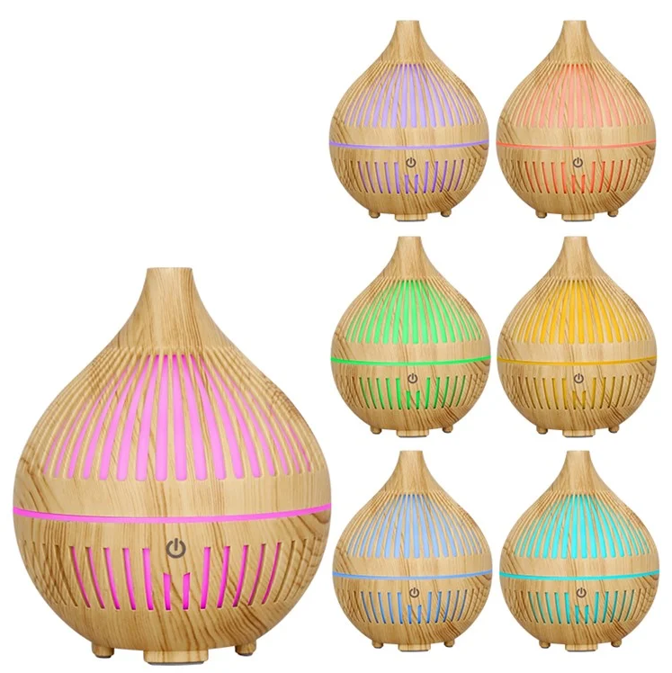 Humidificador Madera Lineas