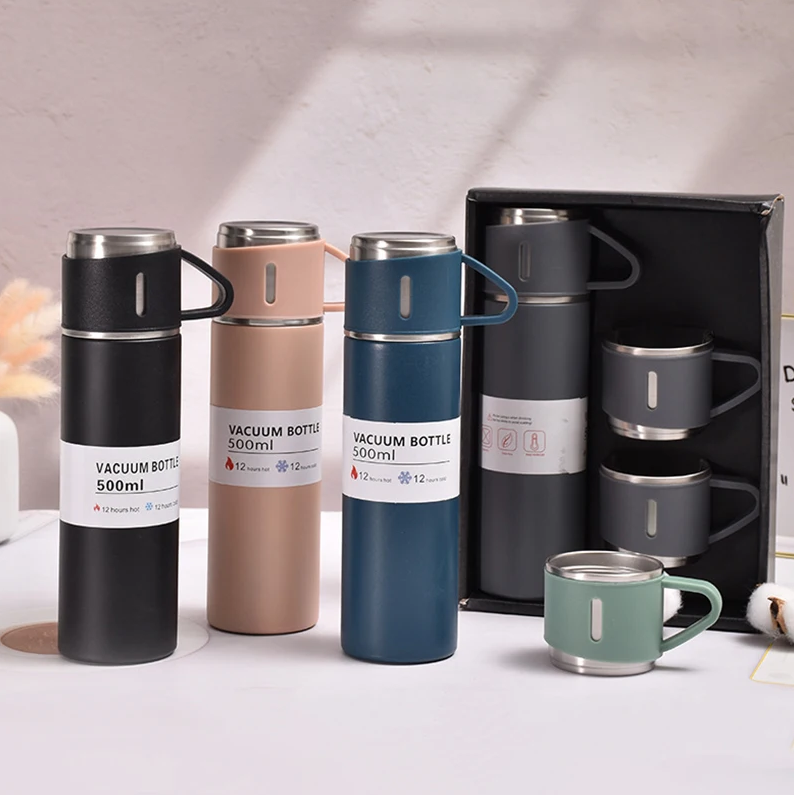 Termo portátil con tazas