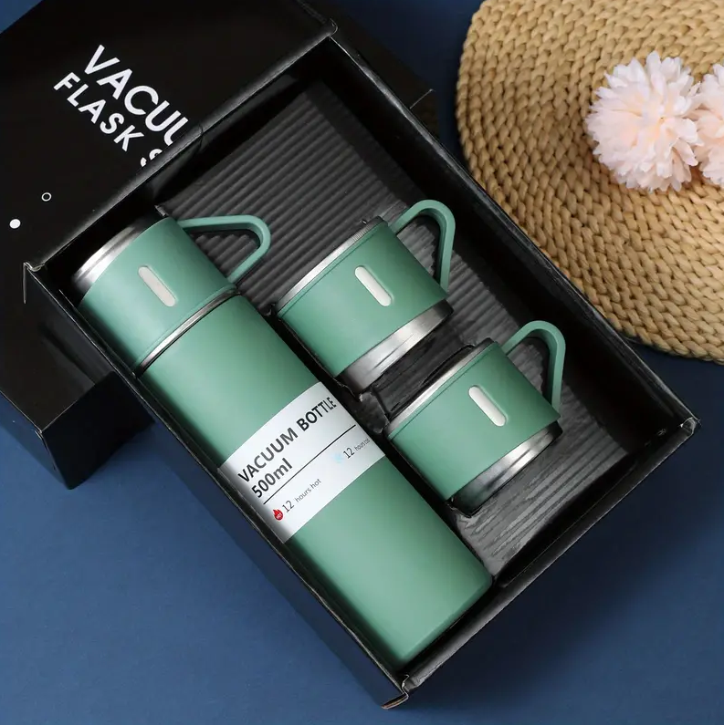 Termo portátil con tazas