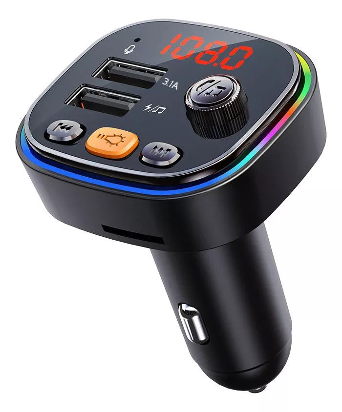 Trasmisor Fm Bluetooh Con Carga Rápida