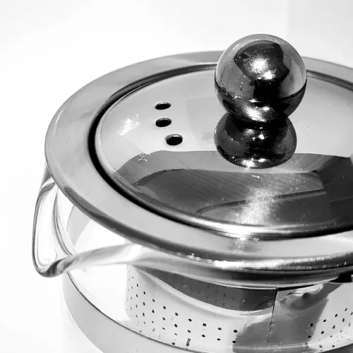 Tetera De Vidrio Con Infusor De Acero