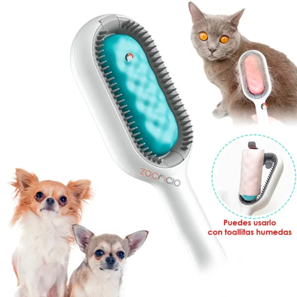 Cepillo Removedor de Pelo Mascota 2 en 1