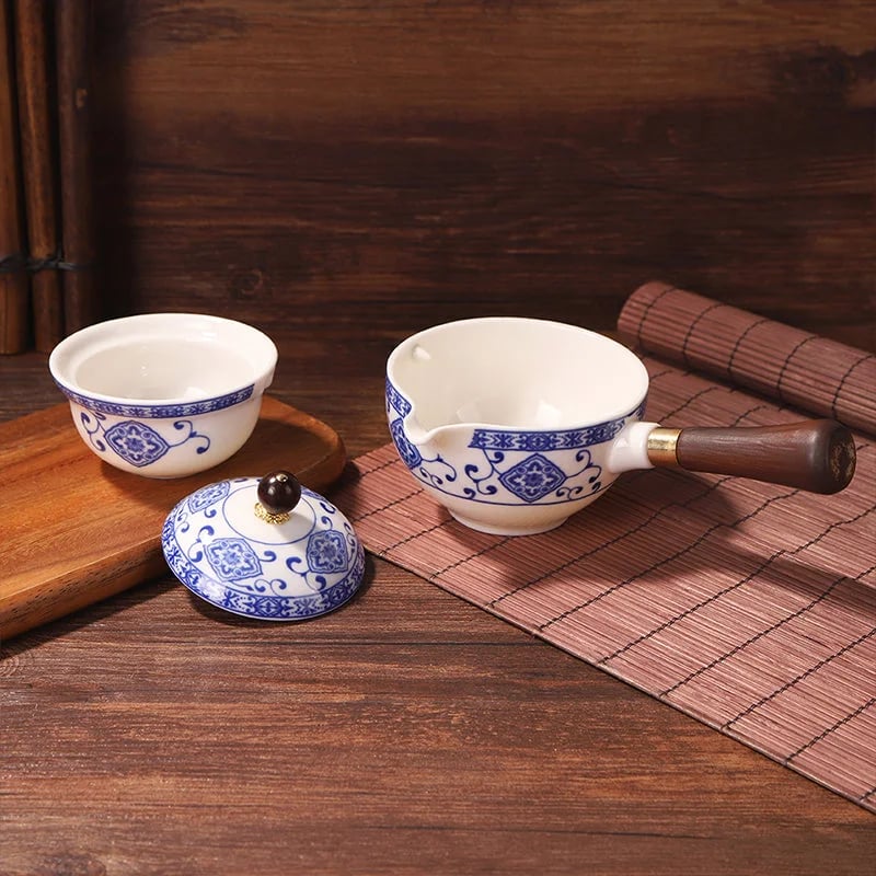 Tazas De Té De Cerámica De mano Giratoria De 360°