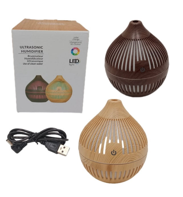 Humidificador Madera Lineas