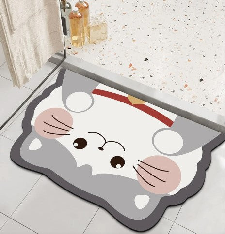 Tapete absorbente gato para baño hogar