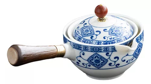 Tazas De Té De Cerámica De mano Giratoria De 360°
