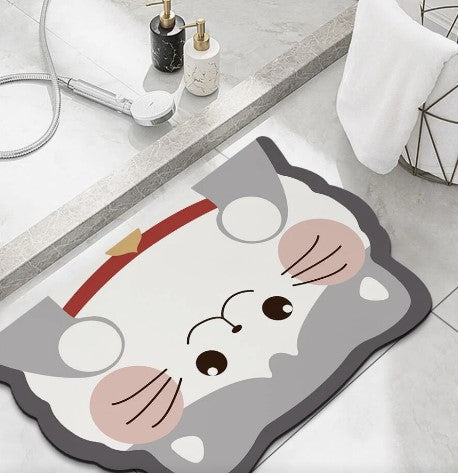 Tapete absorbente gato para baño hogar