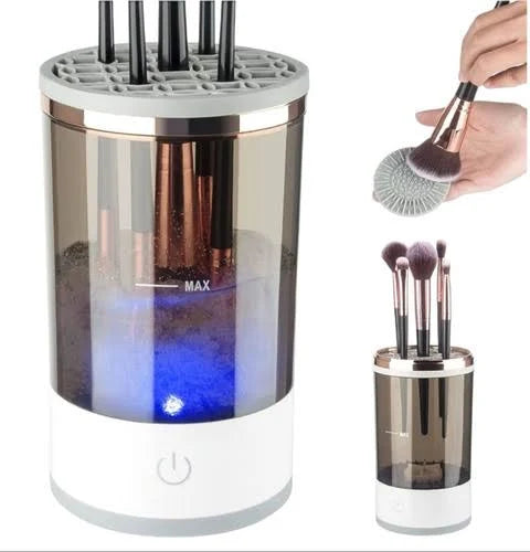 Limpiador de brochas de maquillaje eléctrico